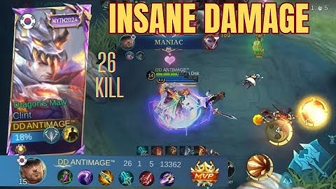 26 Kills + 2x MANIAC!! CLINT DRAGON