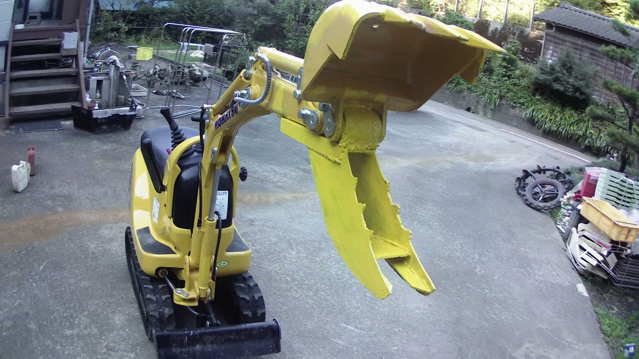 マイクロショベルPC01-1AのショベルハンドをDIYで作成