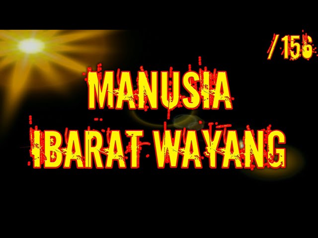 156 MANUSIA IBARAT WAYANG - Kajian Kitab Al Hikam Oleh KH Yazid Bustomi (Pasuruan) class=