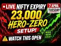 🔴 LIVE Nifty Expiry: The 23,000 Hero-Zero Setup! (Watch This Open)