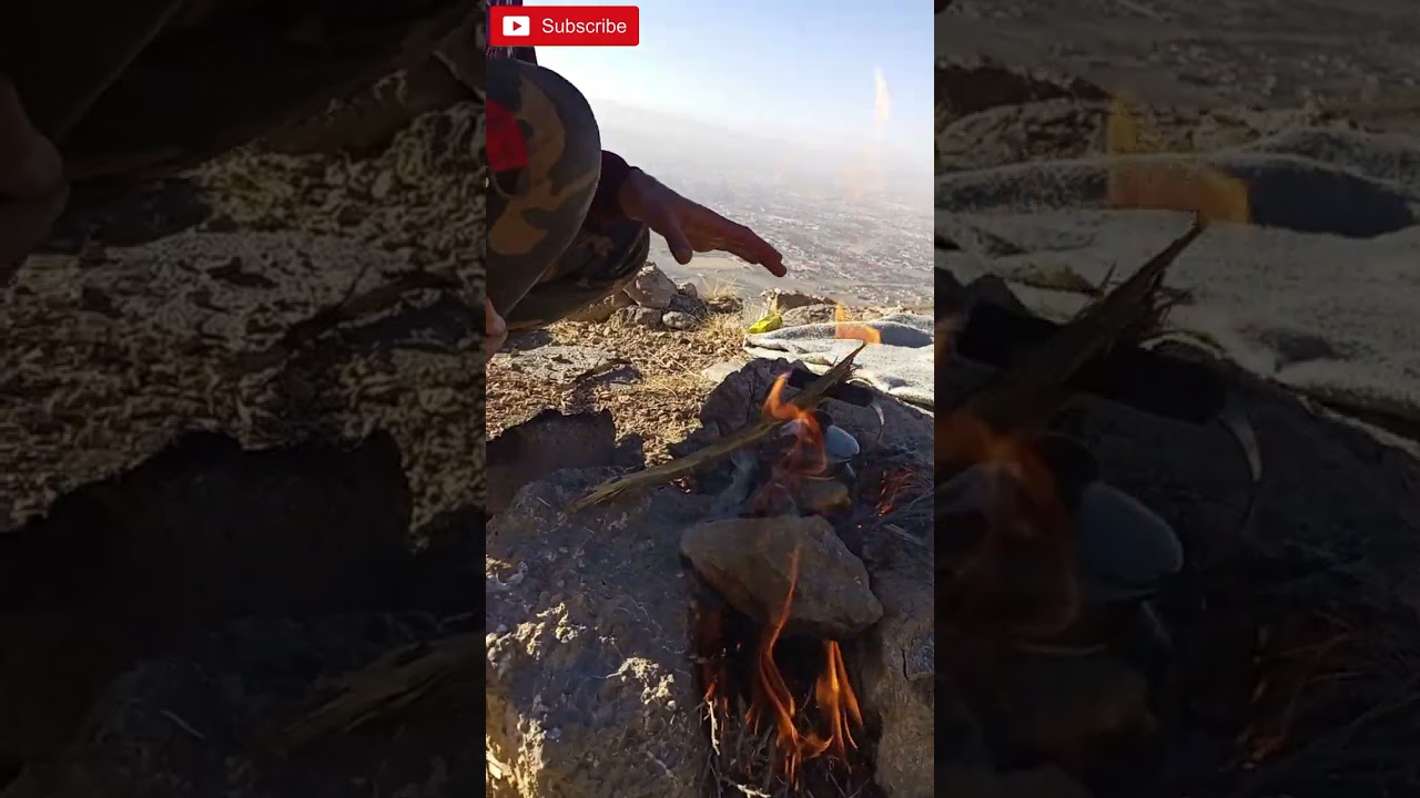 peaceful mountain hiking 