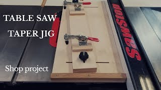 I made this taper jig for my table saw so I can make cleaner, safer cuts. This tool is much easier to set and use compared to the old 