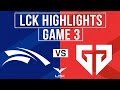HLE vs GEN Highlights Game 3 | LCK 2025 Grand Finals | Hanwha Life Esports vs Gen.G