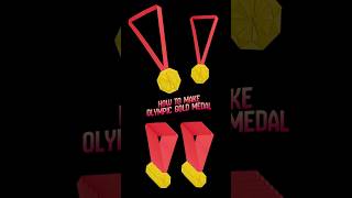 How to Make a Paper Olympic Gold Medal | Easy DIY Craft for Kids | Olympic Medal Making at Home