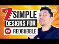 7 RedBubble Design Ideas. How to make quick and easy design for stickers. Step by step tutorial.