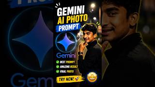 Gemini AI Photo Prompt 😱 | Best Viral AI Photo Editing Prompt 🔥🚀  #Gemini #GeminiAI #AIPrompt