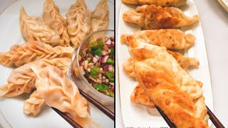 ماندو كوري او زلابية الكوريه🥢 Korean dumplings