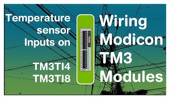 Wiring temperature sensors to a TM3 module (Schneider Modicon PLC module) (Video 13 in a series)