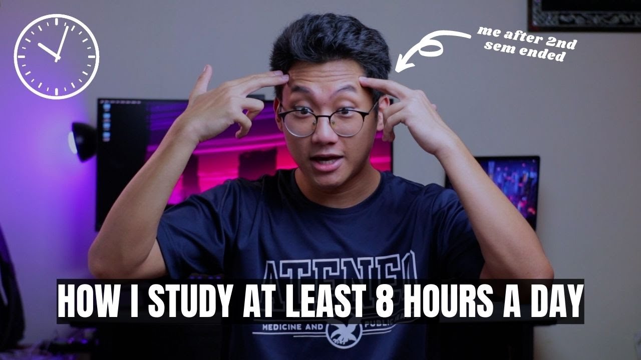 HOW I STUDY FOR AT LEAST 8 HOURS A DAY! 5 things I do to study longer ...