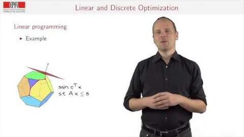 E-Üniversite: Linear and Discrete Optimization with Friedrich Eisenbrand
