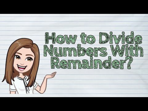 Video: How To Divide With The Remainder