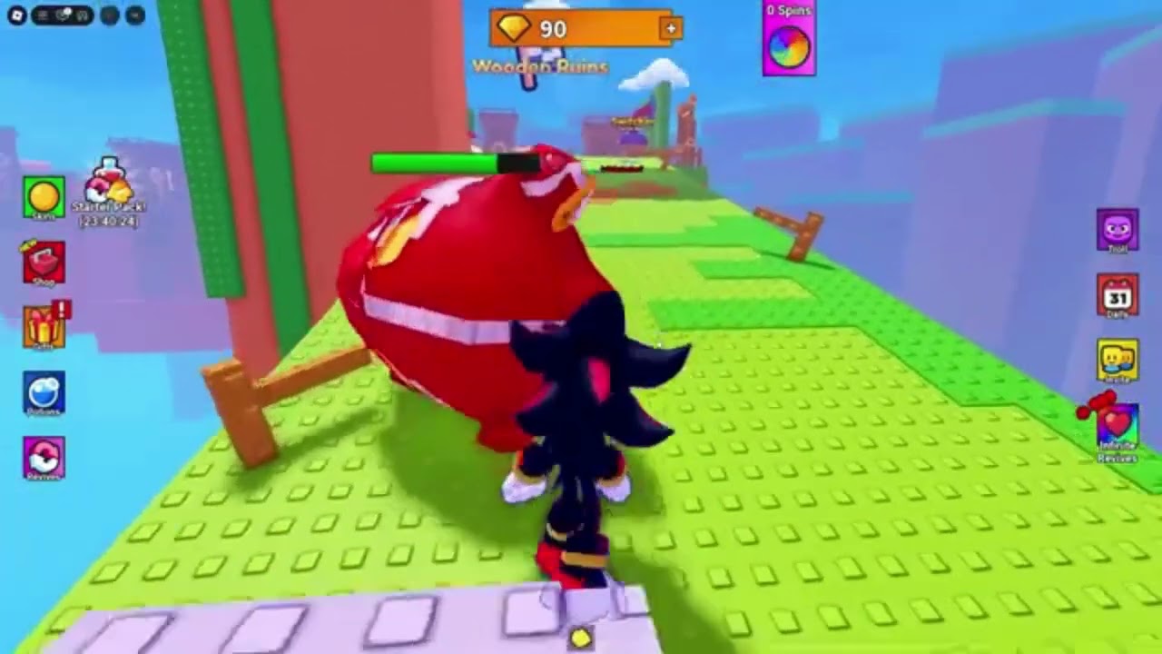 Speedy plays Roll a Fat Friend in Roblox part 1