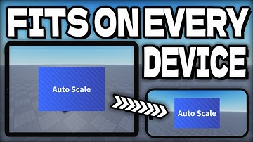 How to SCALE GUI for ALL DEVICES! (Roblox Studio)