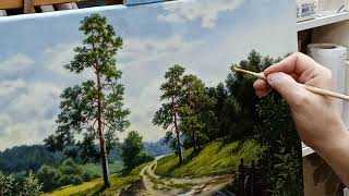 картинка: Работа над ошибками.Пишем листву