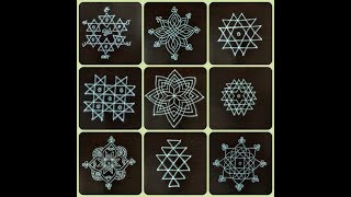 பூஜை அறை கோலங்கள்/POOJA ROOM RANGOLI/Muggulu designs for pooja room/Rangoli collection easy & simple