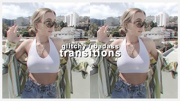 glitchy / badass transitions for edits - after effects tutorial | klqvsluv