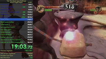 Tak: The Great Juju Challenge Any% speedrun in 56:47 (WR)