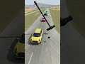 Crazy Car Crash in BeamNG Drive 💥 #short Toyota versus sledgehammer