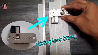 Sliding door में सेंटर lock कैसे लगाते हैं ? | How to install a sliding door lock flash door screenshot 5
