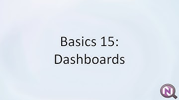 Basics 15: Dashboards