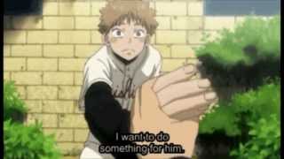 Abe and Mihashi hold hands for the first time (Oofuri - Japanese with English subs)