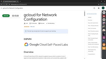 gcloud for Network Configuration | GSP694 | #quicklab