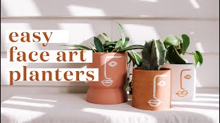 Easy Iso DIY! Making these face art planters.