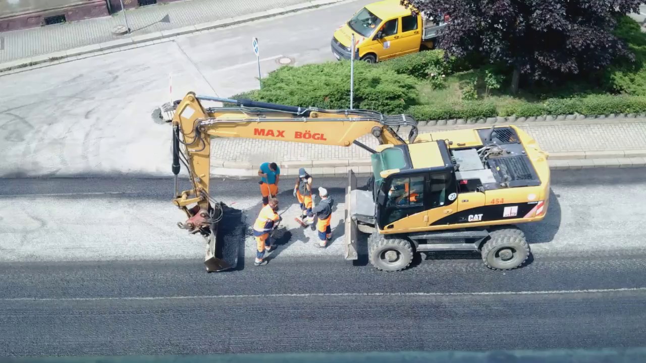 Elsterberg Juli 2017 Straßenerneuerung