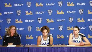 Ucla Women's Basketball Post Game - Coach Close, Kiki Rice & Gabriela Jaquez (02-09-24)
