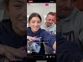 Charli D’amelio does her nails with her family on Instagram Live 15/April/2020
