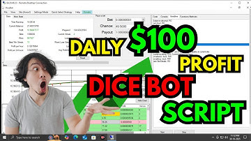 DICEBOT Script 2025 |Dice Strategy |Stake| Wolf.bet |Betfury|Fee Script|Free Strategy|United States