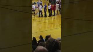 Alex enters the building 3rd grade program
