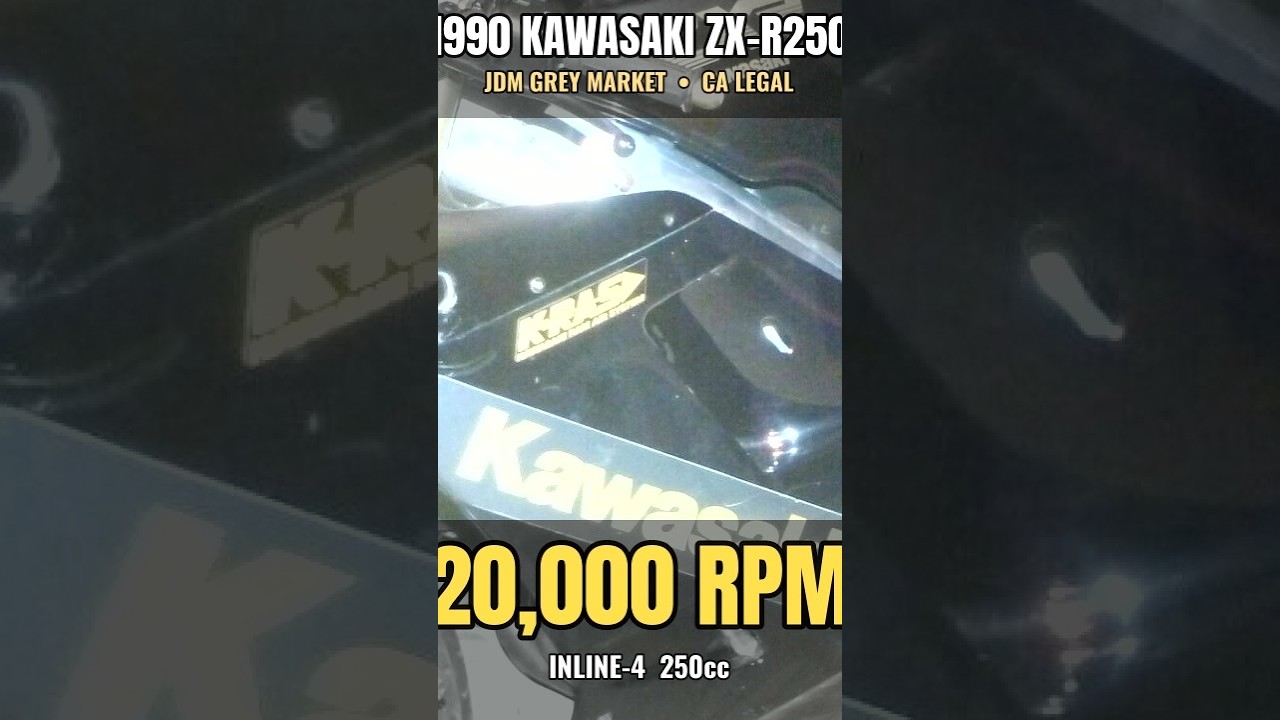 1990 Kawasaki ZX-R250 Japanese import, California-legal 250cc