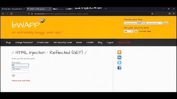 HTML Injection   Reflected GET