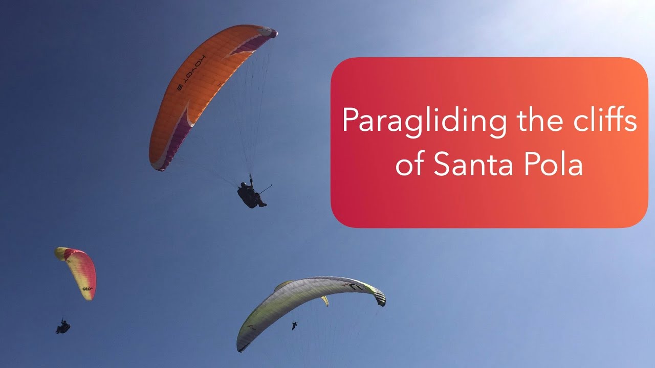 Paragliding Santa Pola cliffs