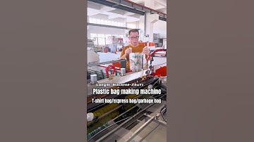 Plastic bag making machine,t-shirt bag, express bag/garbage bag #plasticbagmakingmachine #machine