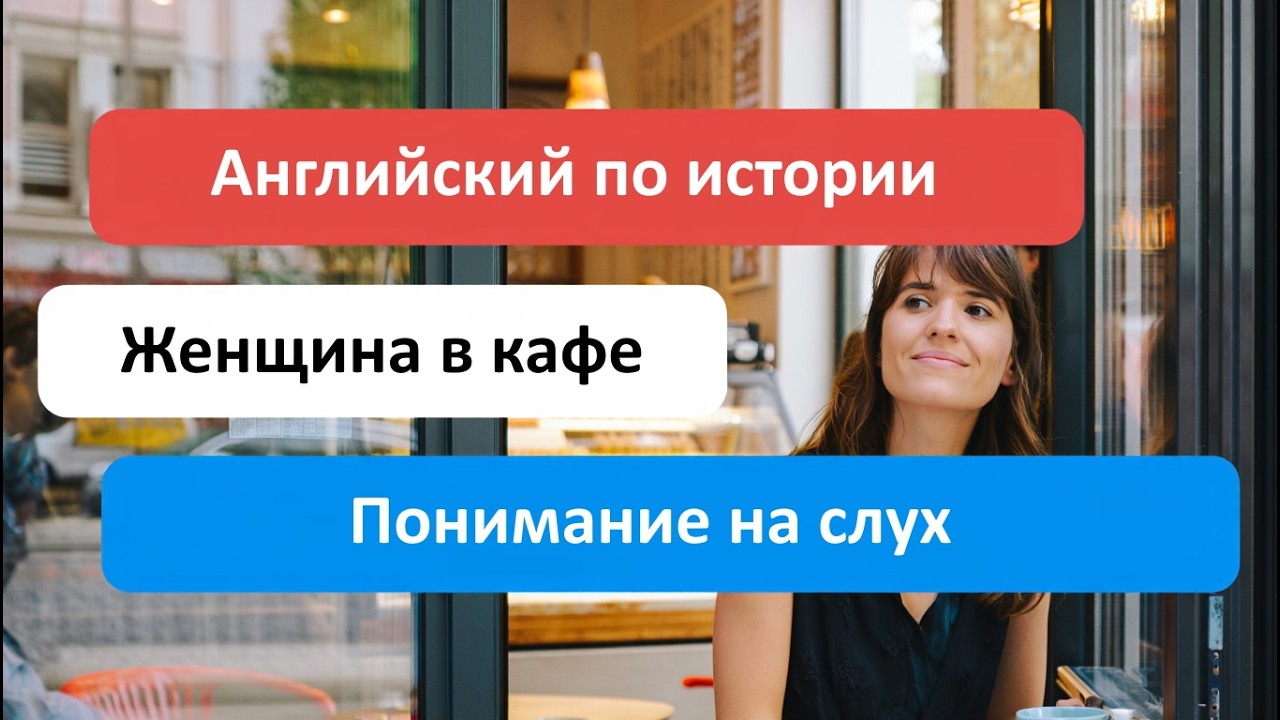 Английский по истории: женщина в кафе | Понимание на слух и по тексту | С субтитрами