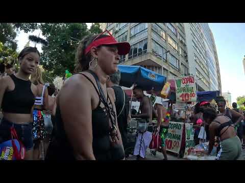 😳 MUST SEE!!!  BRAZIL CARNIVAL  BLOCO COPACABANA 2024  4K video 🔥🔥🔥