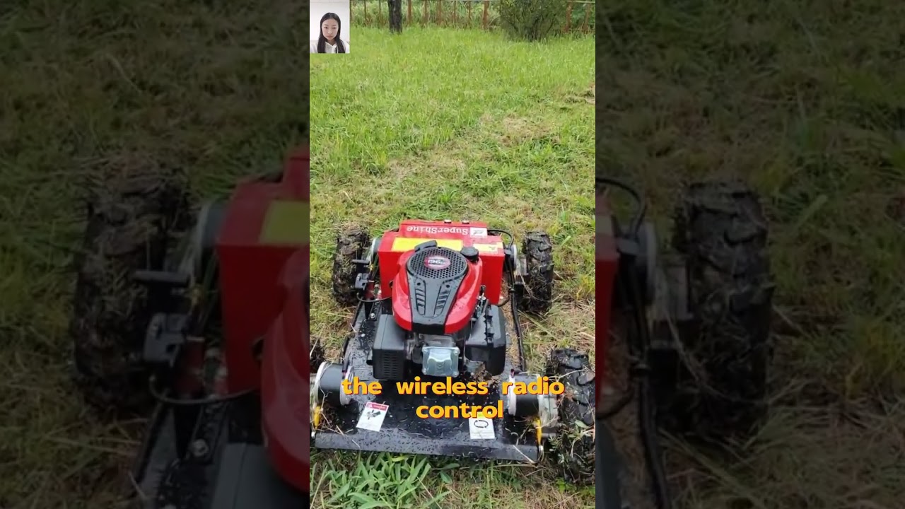 Yamaha engine strong power multifunctional one-button start crawler remote mower on tracks