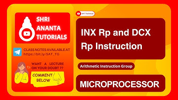INX Rp and DCX Rp Instruction in 8085 microprocessor #instructionsof8085  #electronicsengineering