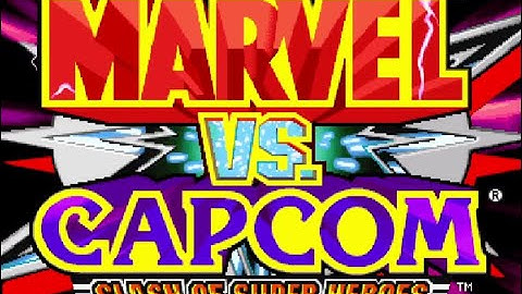 Marvel vs Capcom - clash of super heroes 1998 | Arcade | Opening theme | Gameplay