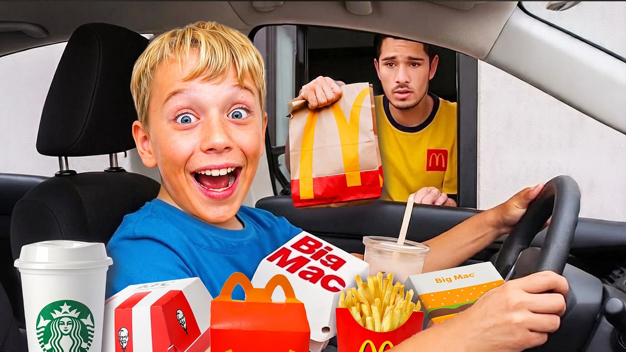 We Tried EVERY Drive-Thru in One Day (24 Hour Challenge)