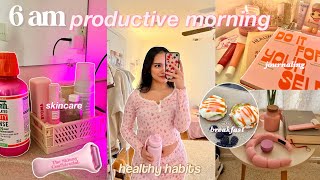 6am THAT GIRL morning routine 🍵🫧 cozy, productive, motivating