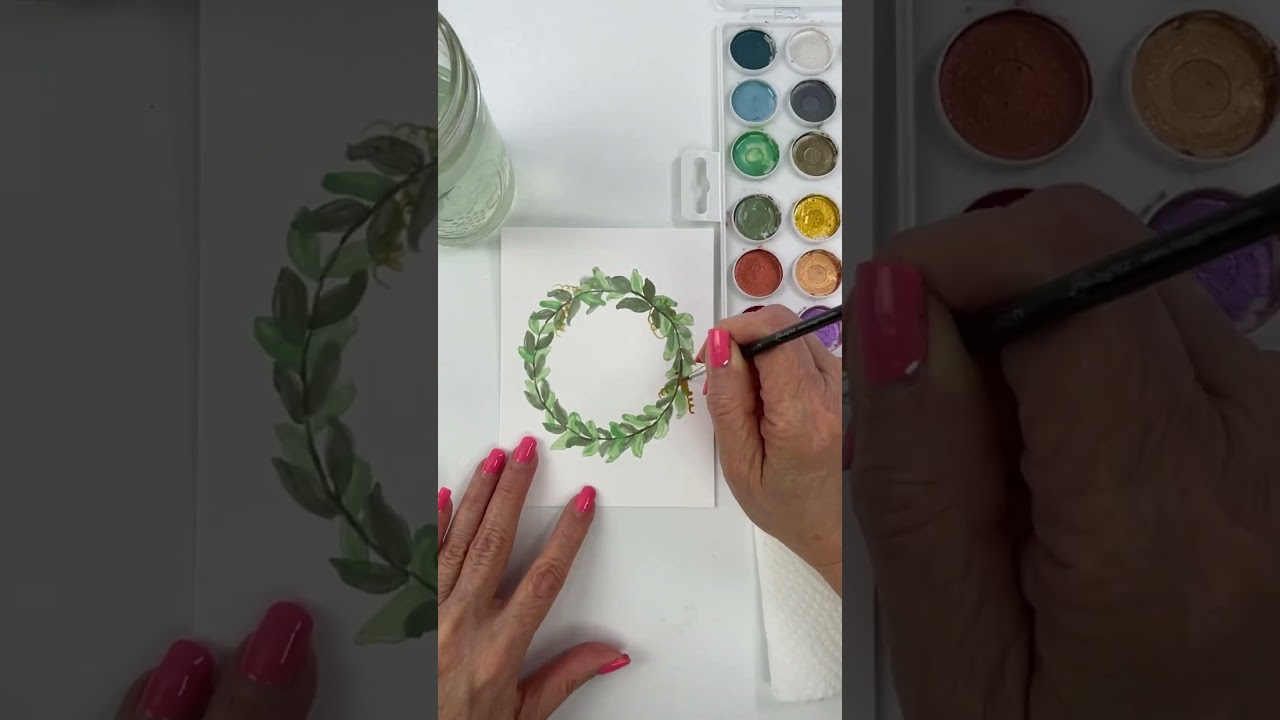 Learn to Paint a Wreath with a Perfect Pearls Palette 