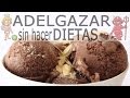 Helado de chocolate saludable