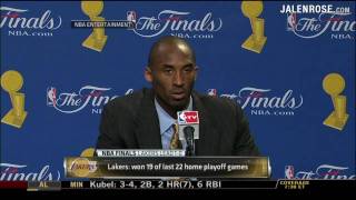 Kobe "Grumpy" Bryant Game 1 Presser - 2009 NBA Finals - Lakers vs Magic 6/4/2009