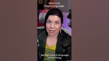 WCAG 3.1.1 Language of Page
