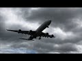 A340-600 Landing at Bournemouth airport 30/06/19