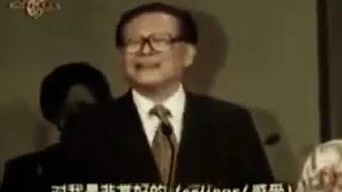 长者江泽民大秀粤语广东话唱京剧，太厉害！  美国访问，中美关系融洽蜜月期 #江泽民 #长者 #膜蛤 - 天天要闻