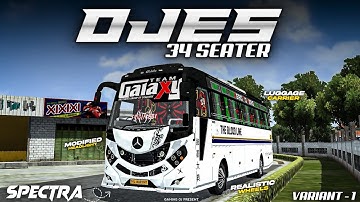 KILLER LOOKING!!! 👀🥵 OJES SPECTRA 34 SEATER Bus Mod For Bus Simulator Indonesia